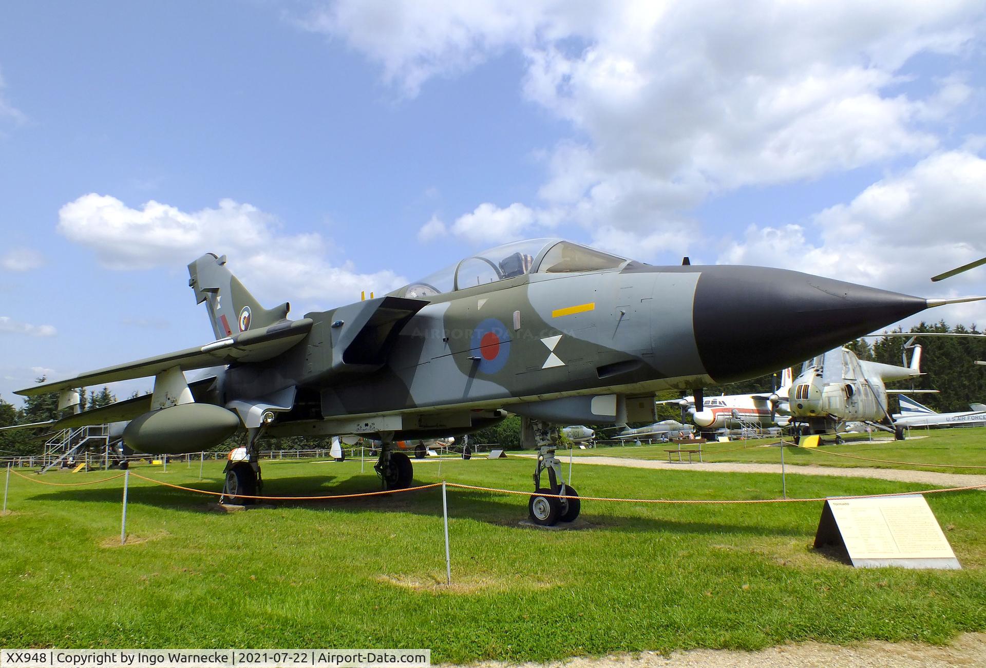 XX948, 1975 Panavia Tornado GR.1 C/N P.06, Panavia Tornado GR1 (6th prototype) at the Flugausstellung P. Junior, Hermeskeil