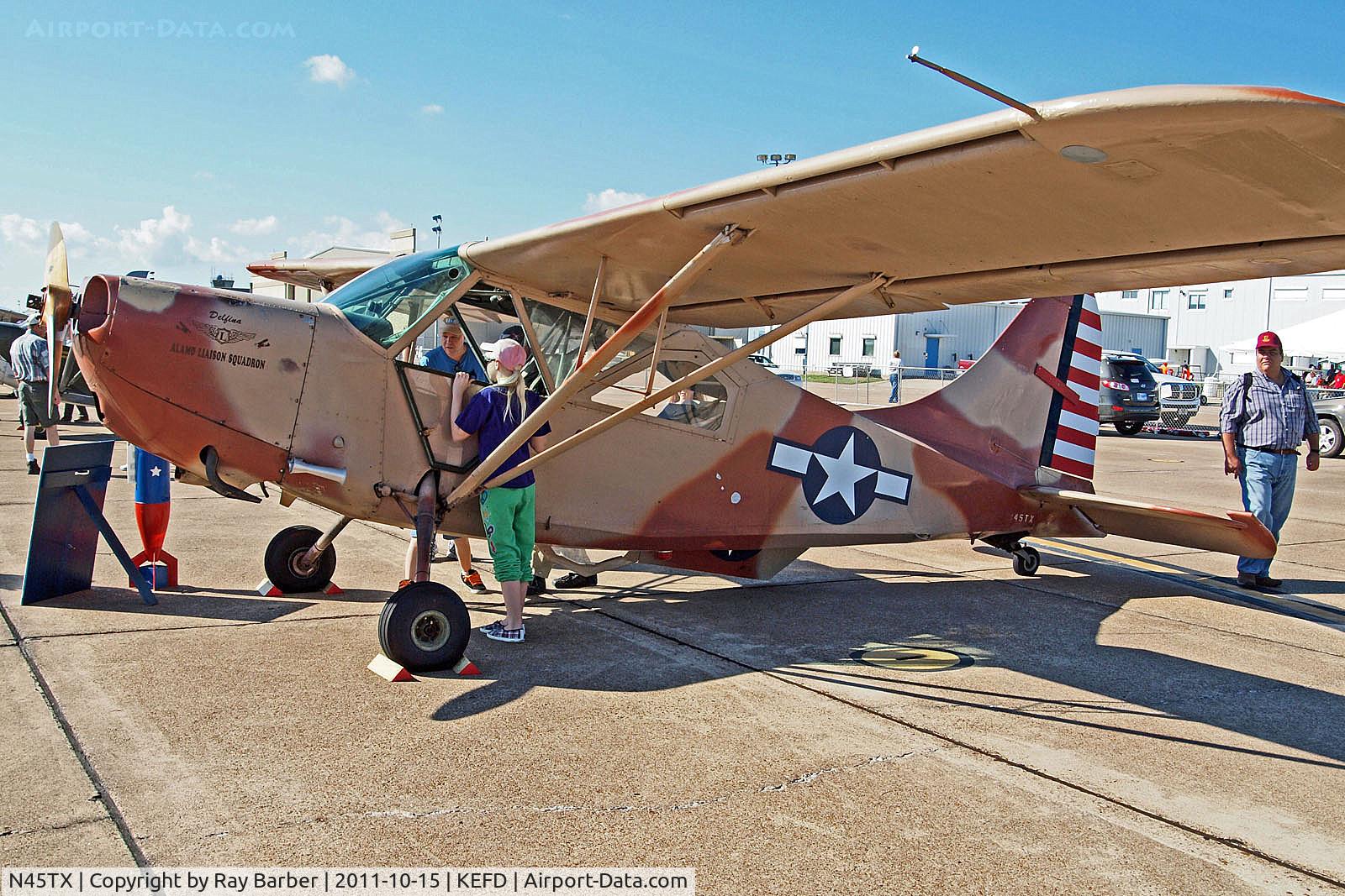 N45TX, Stinson L-5 Sentinel C/N 44-17397, N45TX   (44-17397) Stinson L-5 Sentinel [76-2671] Houston-Ellington Field~N 15/10/2011