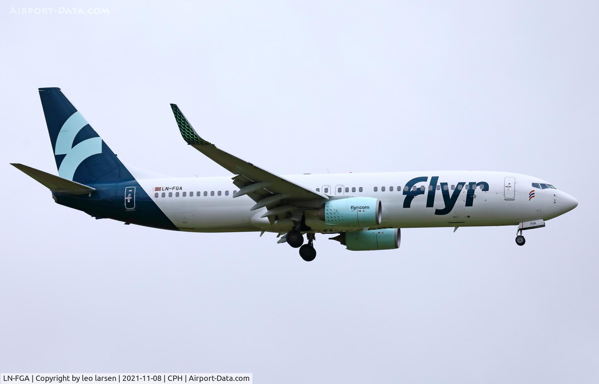 LN-FGA, 2012 Boeing 737-82R C/N 40014, Copenhagen 8.11.2021