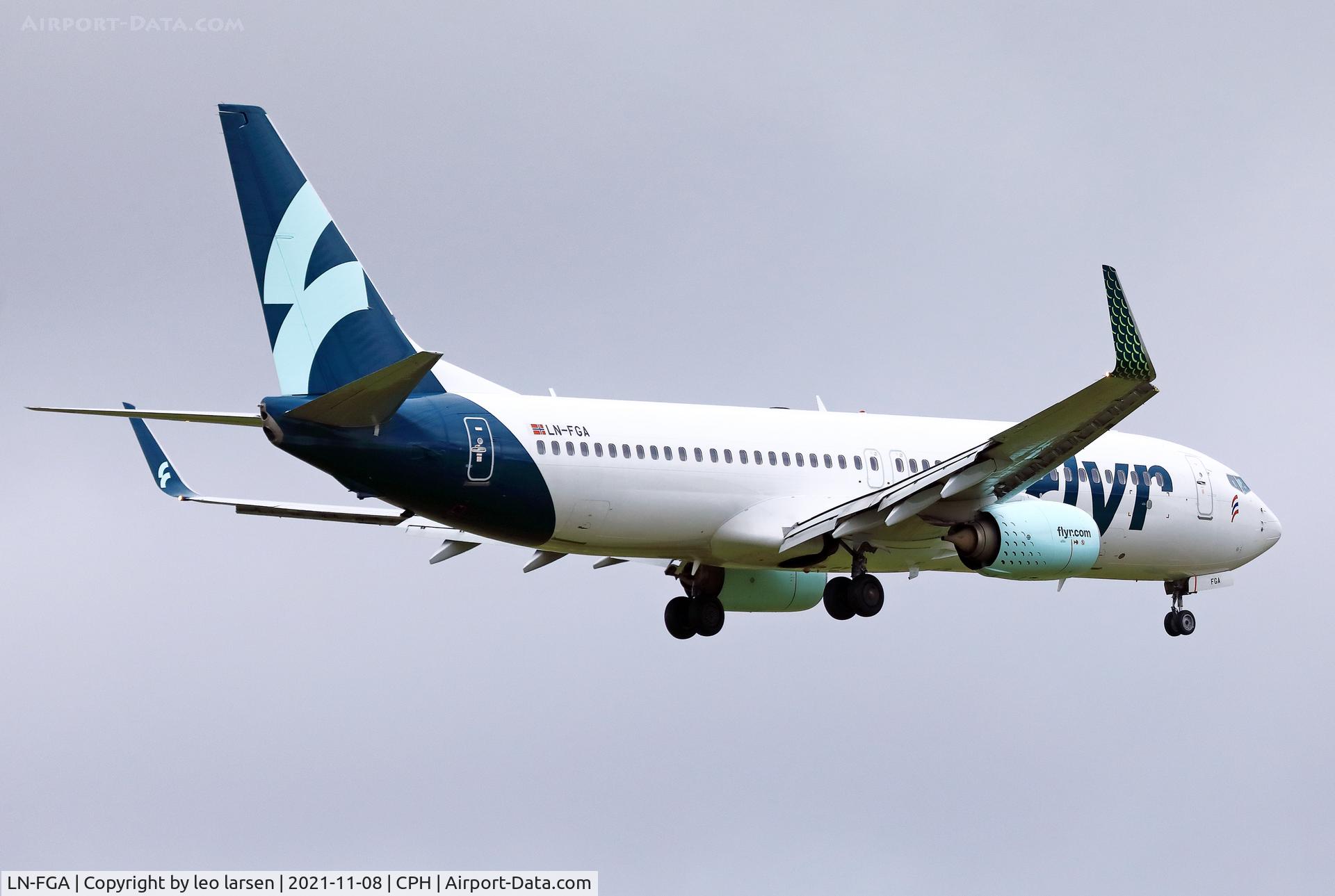 LN-FGA, 2012 Boeing 737-82R C/N 40014, Copenhagen 8.11.2021