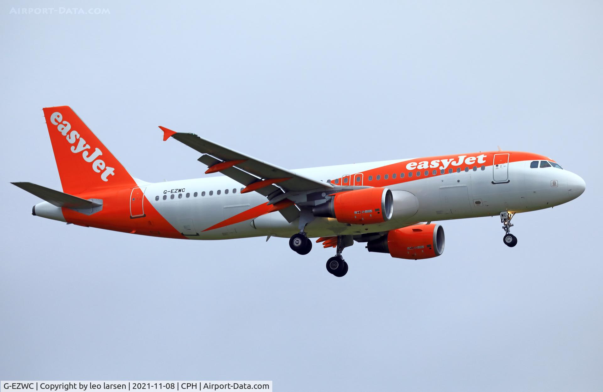 G-EZWC, 2012 Airbus A320-214 C/N 5236, Copenhagen 8.11.2021
