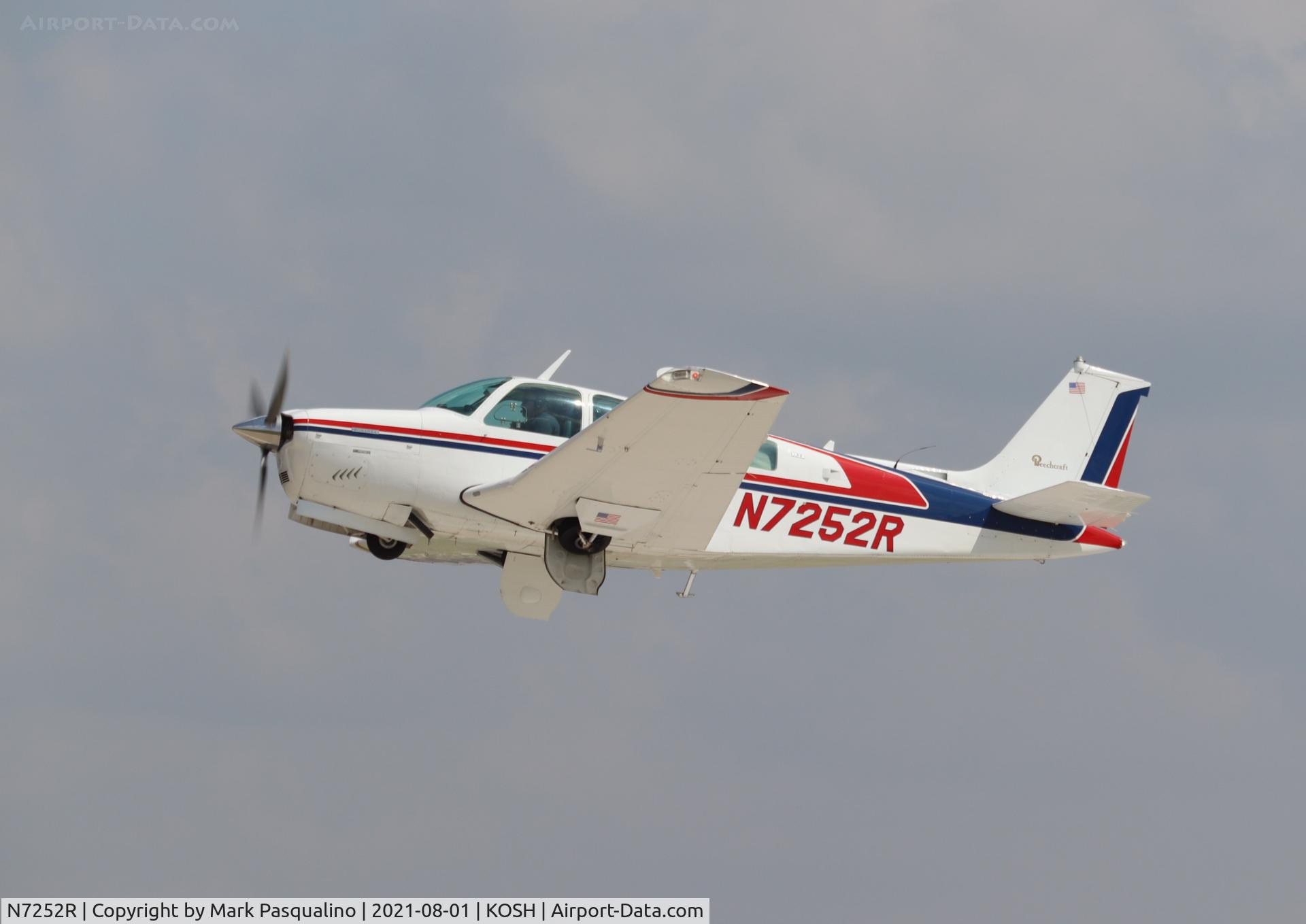 N7252R, 1974 Beech A36 Bonanza 36 C/N E-625, Beech A36