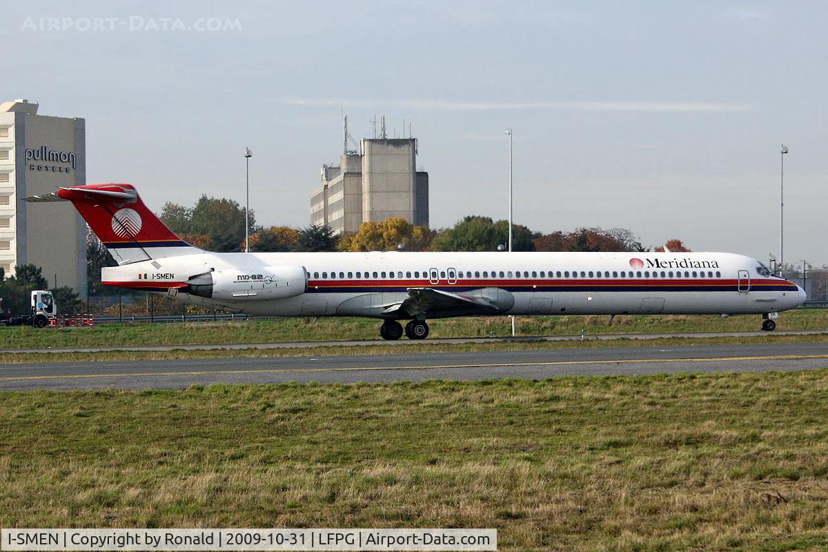 I-SMEN, 1990 McDonnell Douglas MD-83 (DC-9-83) C/N 53013, at cdg