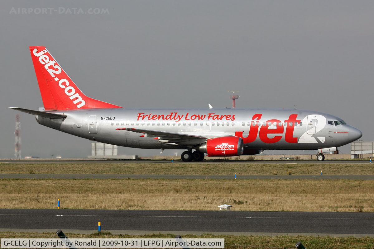 G-CELG, 1988 Boeing 737-377 C/N 24303, at cdg