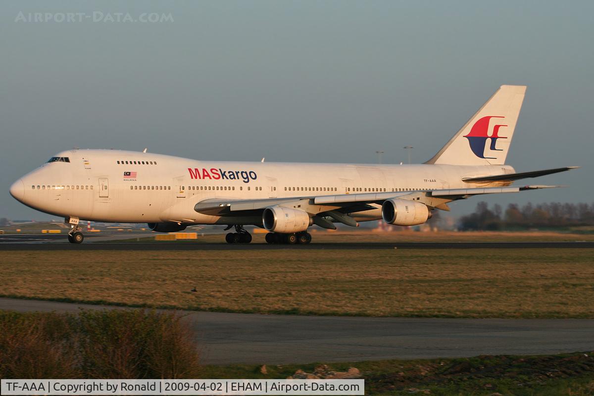 TF-AAA, 1981 Boeing 747-236B/SF C/N 22442, at spl