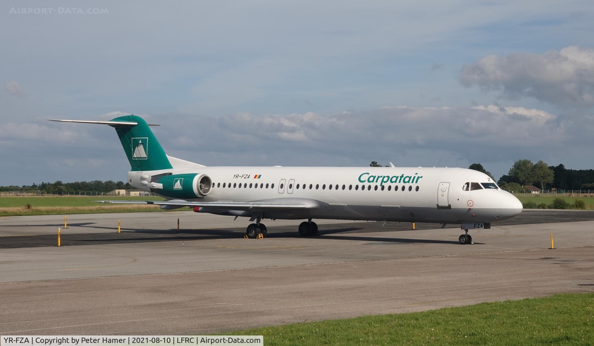 YR-FZA, 1992 Fokker 100 (F-28-0100) C/N 11395, Cherbourg