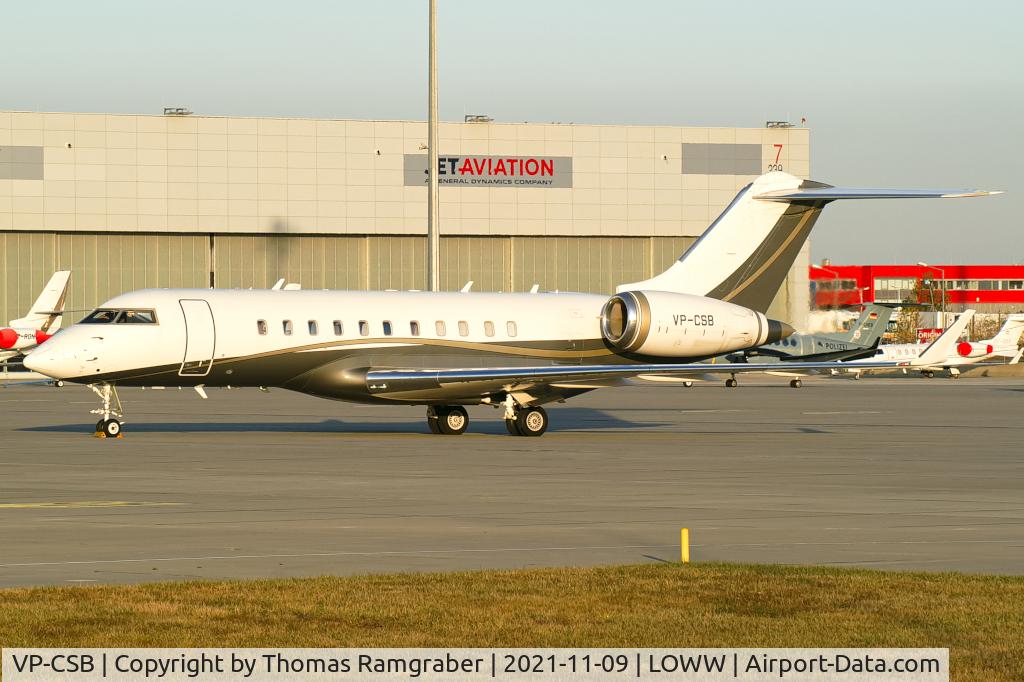 VP-CSB, 2007 Bombardier BD-700-1A11 Global 5000 C/N 9263, private Bombardier Global 5000