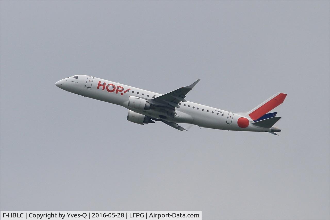 F-HBLC, 2007 Embraer 190AR (ERJ-190-100IGW) C/N 19000080, Embraer ERJ-190-100LR, Climbing from rwy 27L, Roissy Charles De Gaulle airport (LFPG-CDG)