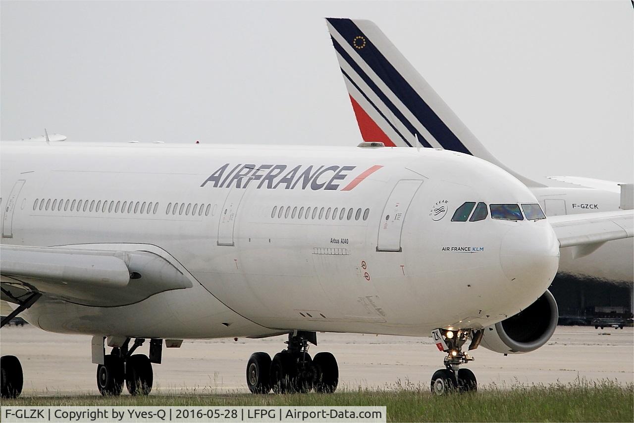 F-GLZK, 1997 Airbus A340-313X C/N 207, Airbus A340-313X, Taxiing, Roissy Charles De Gaulle Airport (LFPG-CDG)