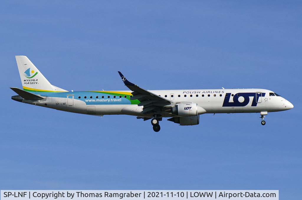 SP-LNF, 2013 Embraer 195LR (ERJ-190-200LR) C/N 19000596, LOT - Polish Airlines Embraer 195 