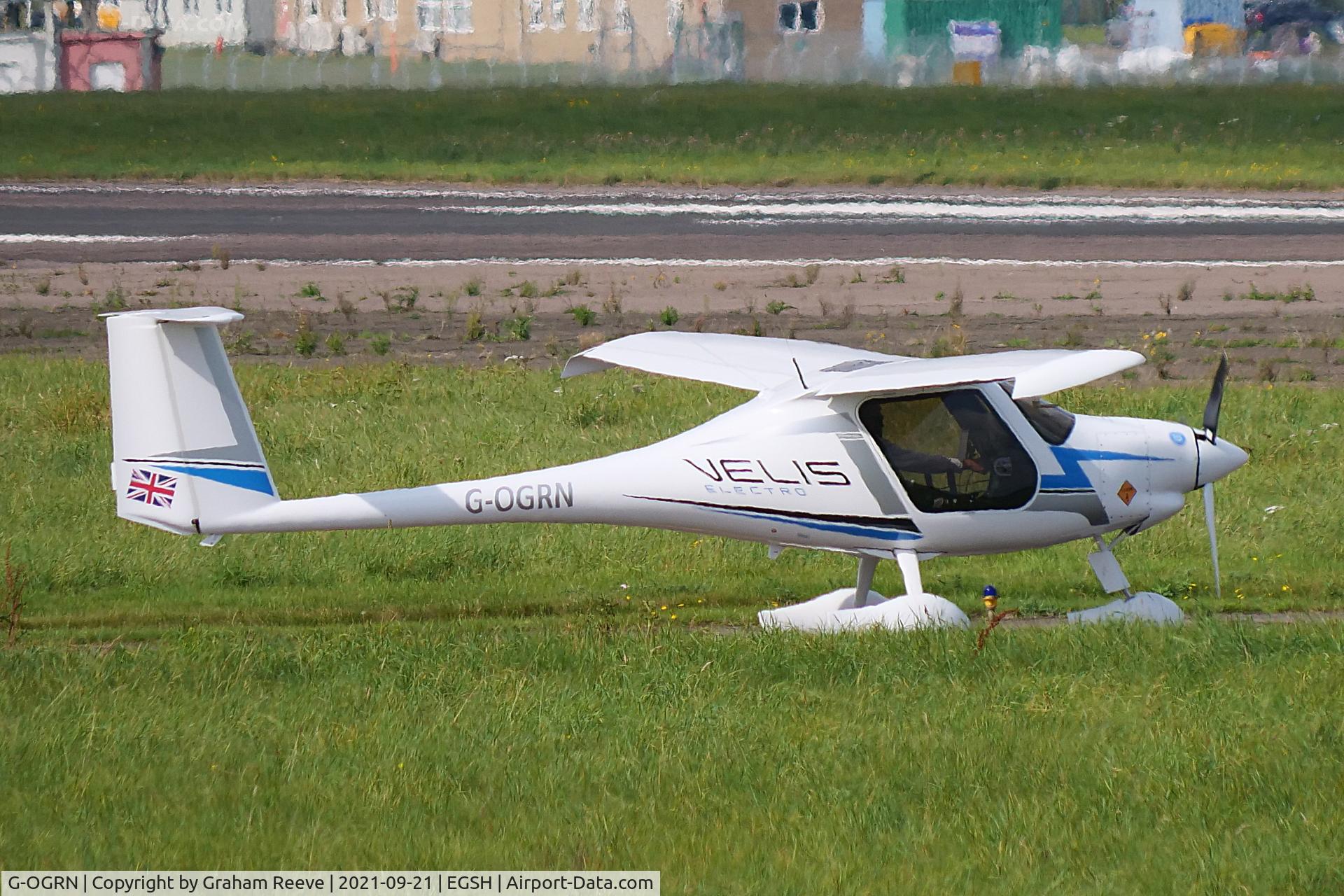 G-OGRN, 2020 Pipistrel Virus SW 128 C/N VSW1280010, Departing from Norwich.