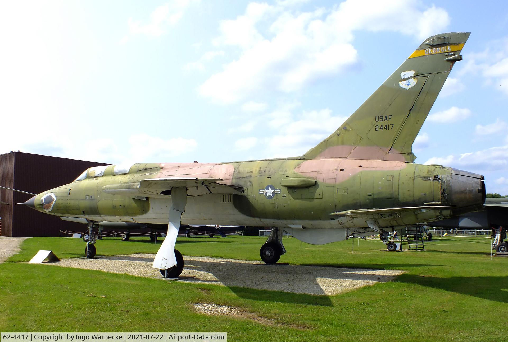 62-4417, 1962 Republic F-105F Thunderchief C/N F6, Republic F-105F Thunderchief at the Flugausstellung P. Junior, Hermeskeil