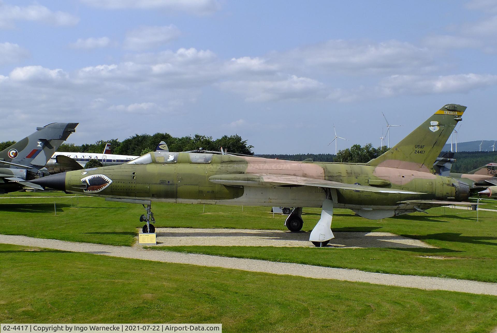 62-4417, 1962 Republic F-105F Thunderchief C/N F6, Republic F-105F Thunderchief at the Flugausstellung P. Junior, Hermeskeil