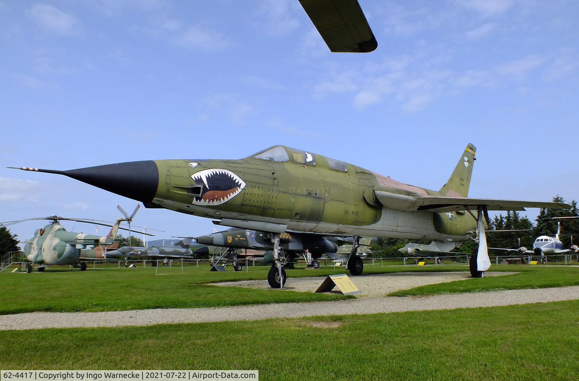 62-4417, 1962 Republic F-105F Thunderchief C/N F6, Republic F-105F Thunderchief at the Flugausstellung P. Junior, Hermeskeil