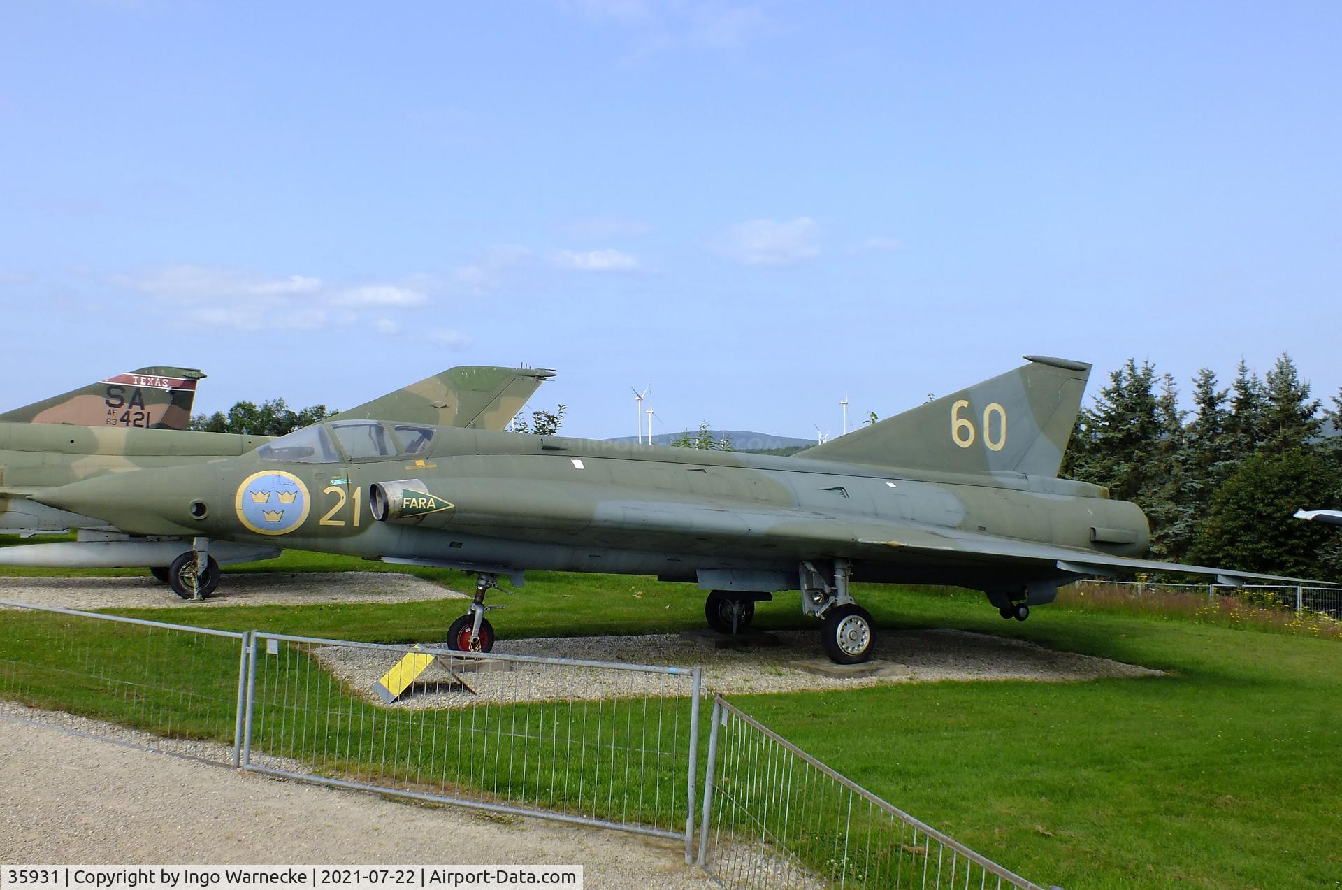 35931, Saab S-35E Draken C/N 35-931, SAAB S35E Draken at the Flugausstellung P. Junior, Hermeskeil