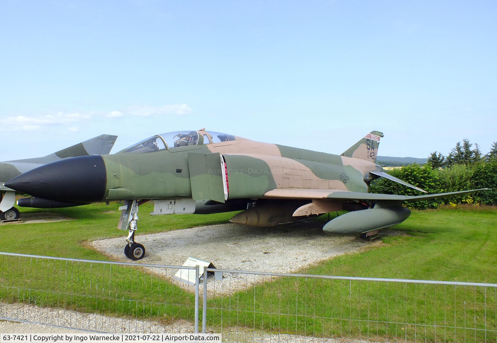 63-7421, 1963 McDonnell F-4C Phantom II C/N 358, McDonnell F-4C Phantom II at the Flugausstellung P. Junior, Hermeskeil