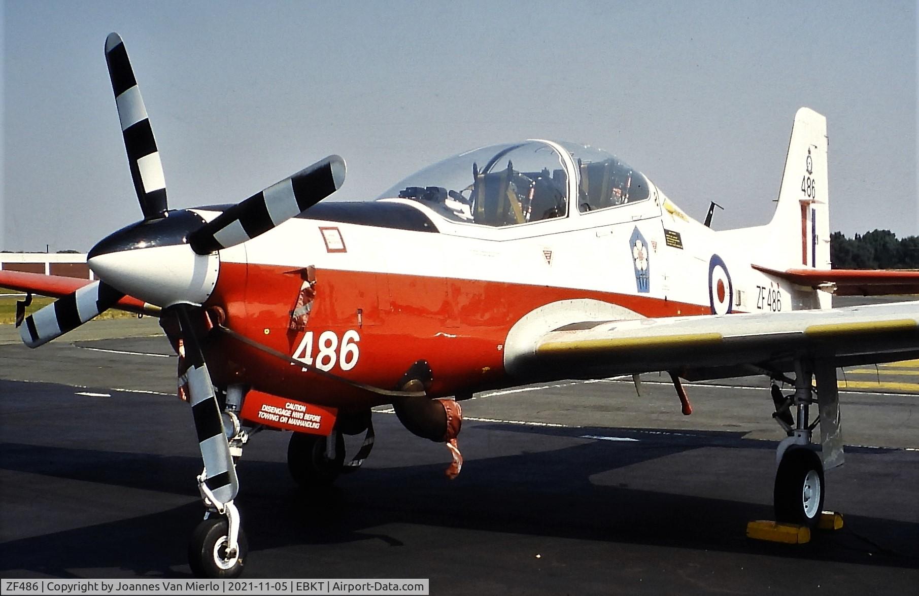 ZF486, 1992 Short S-312 Tucano T1 C/N S147/T118, Slide scan