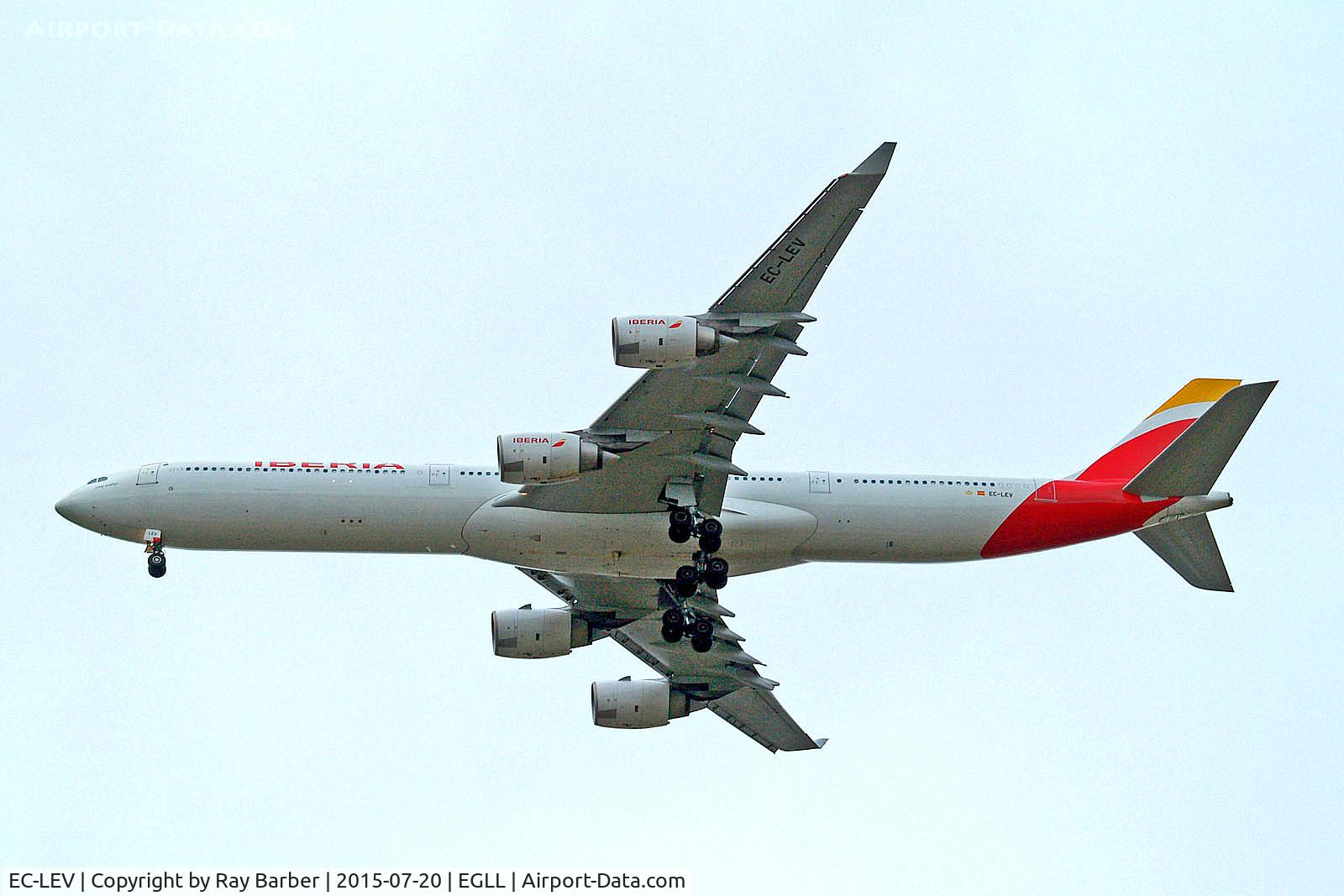 EC-LEV, 2010 Airbus A340-642 C/N 1079, EC-LEV   Airbus A340-642 [1079] (Iberia) Home~G 20/07/2015