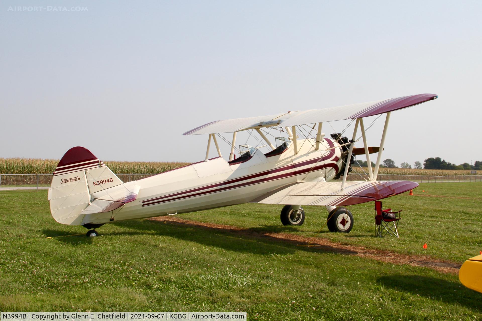 N3994B, 1943 Boeing E75 C/N 75-5440, At the Stearman fly-in