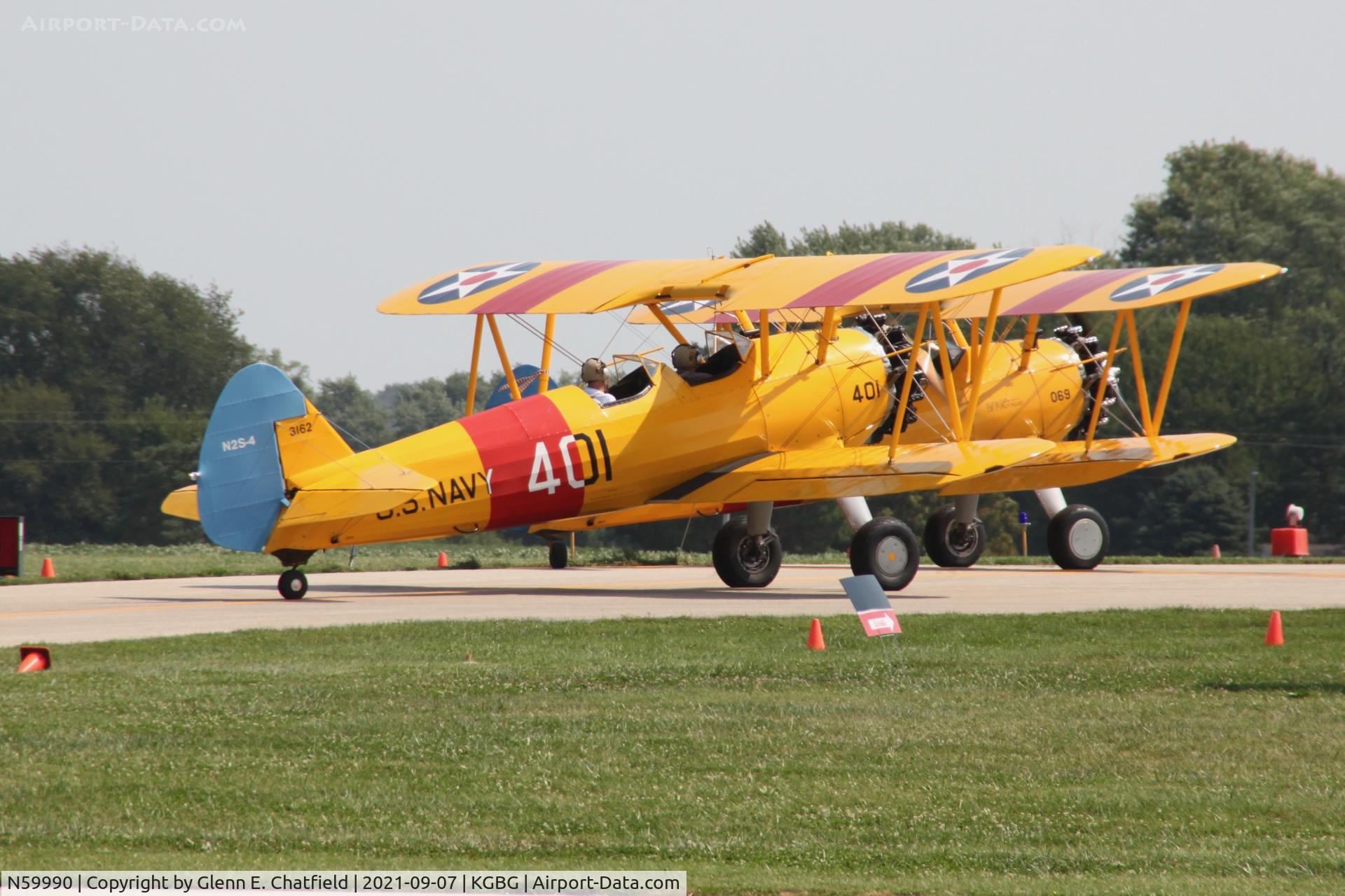 N59990, 1942 Boeing A75N1(PT17) C/N 75-3162, At the Stearman Fly-in