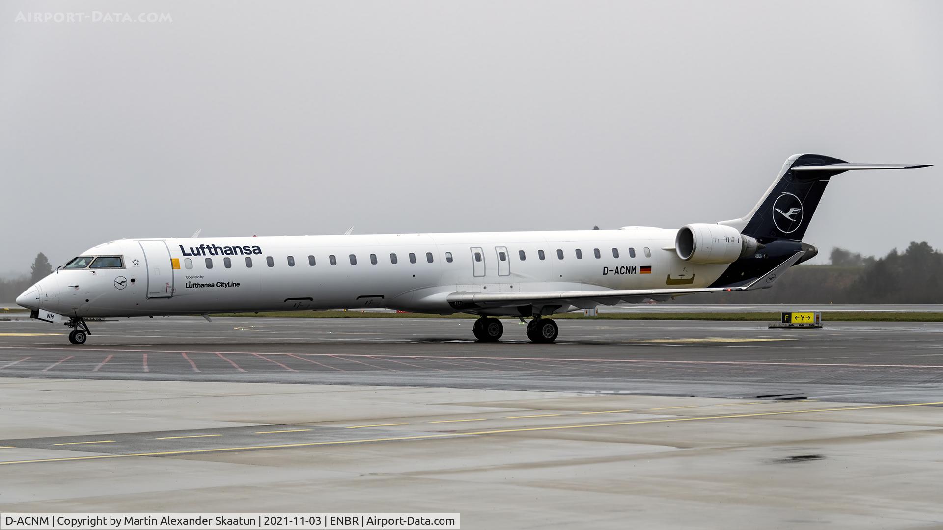 D-ACNM, 2010 Bombardier CRJ-900LR (CL-600-2D24) C/N 15253, Taxying to gate.