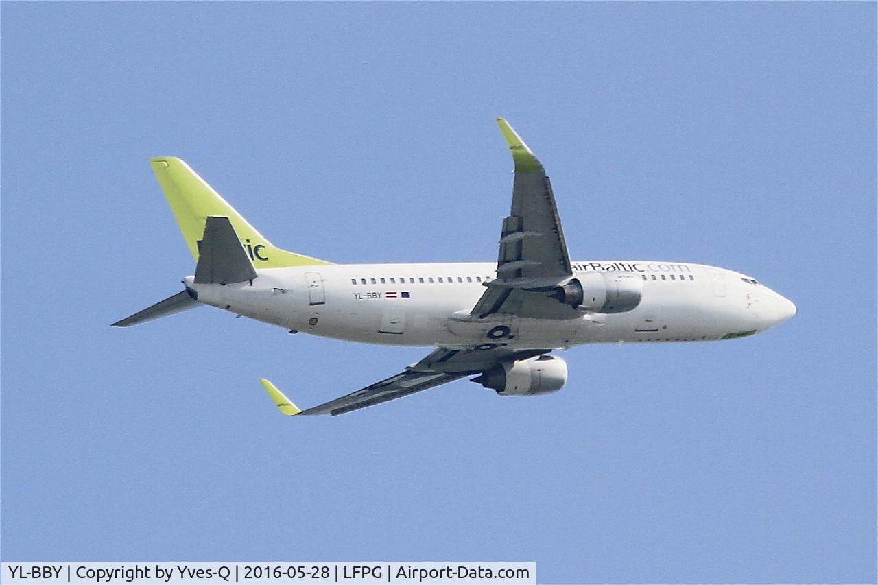 YL-BBY, 1999 Boeing 737-36Q C/N 30335, Boeing 737-36Q, Climbing from rwy 06R, Roissy Charles De Gaulle airport (LFPG-CDG)