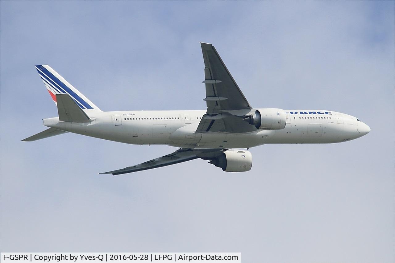 F-GSPR, 2001 Boeing 777-228/ER C/N 28683, Boeing 777-228 (ER), Climbing from rwy 06R, Roissy Charles De Gaulle airport (LFPG-CDG)