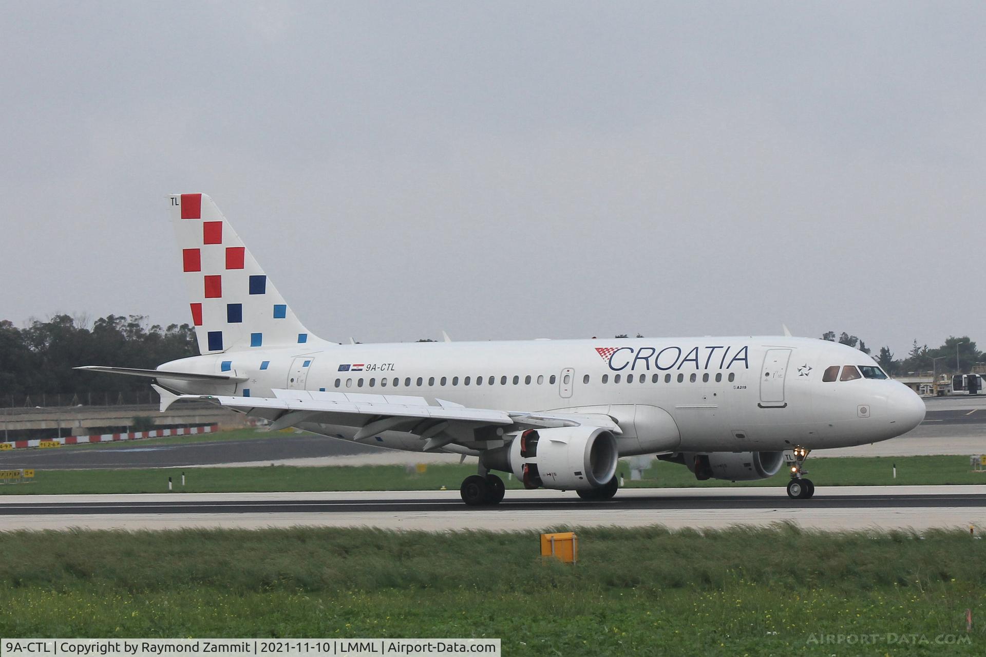 9A-CTL, 2000 Airbus A319-112 C/N 1252, A319 9A-CTL Croatia Airlines