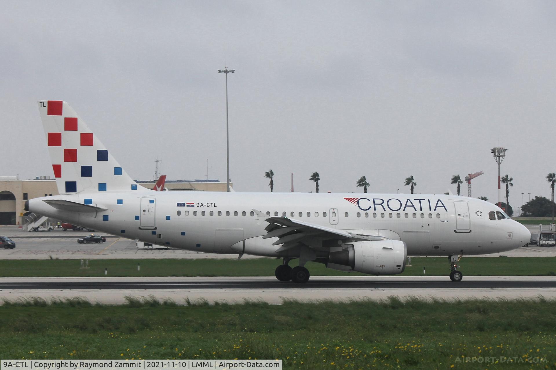 9A-CTL, 2000 Airbus A319-112 C/N 1252, A319 9A-CTL Croatia Airlines