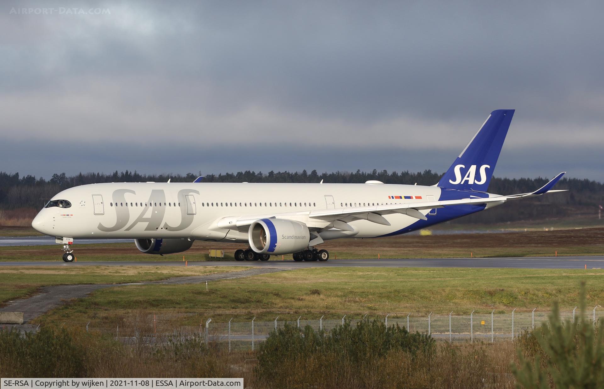 SE-RSA, 2019 Airbus A350-941 C/N 358, RWY 01L
