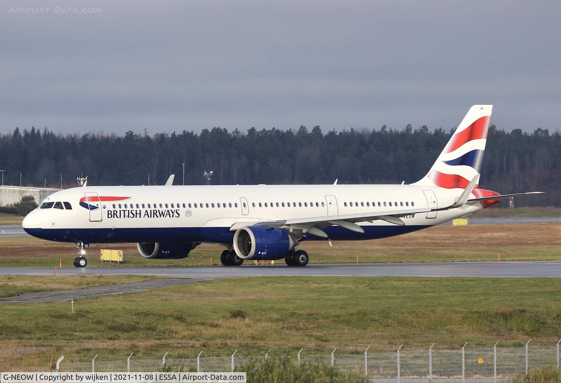 G-NEOW, 2019 Airbus A321-251NX C/N 8984, RWY 01L