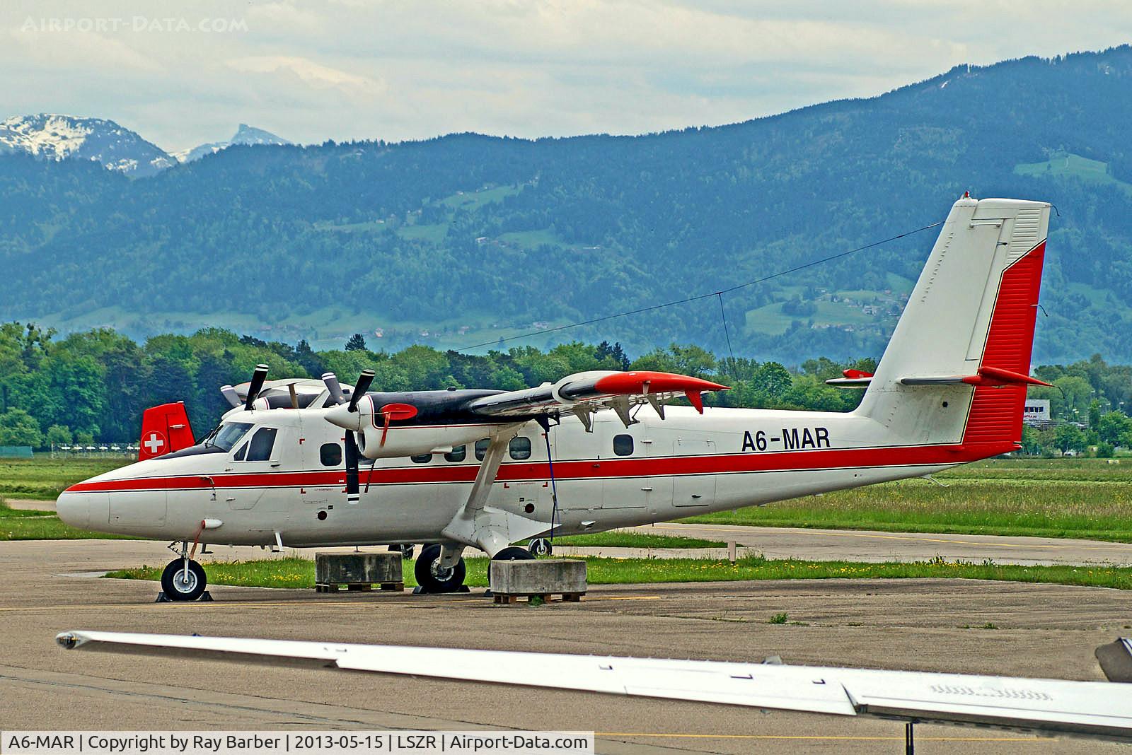 A6-MAR, 1988 De Havilland Canada DHC-6-300 Twin Otter C/N 841, A6-MAR   De Havilland Canada DHC-6-300 Twin Otter [841] St Gallen-Altenrhein Airport~HB 15/05/2013