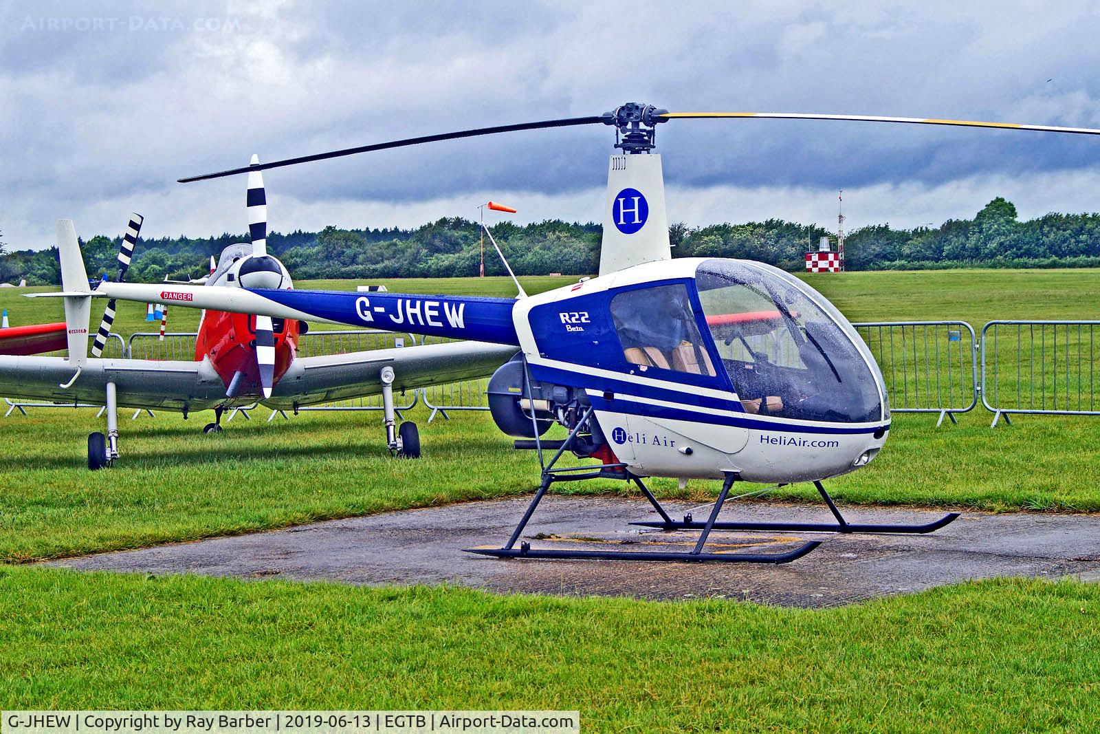 G-JHEW, 1987 Robinson R22 Beta C/N 0672, G-JHEW   Robinson R-22 Beta [0672] (Heli Air) Wycombe Air Park (Booker)~G 13/06/2019