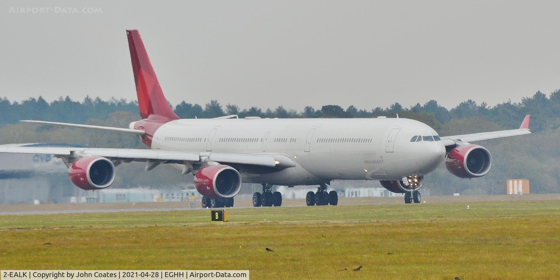 2-EALK, 2006 Airbus A340-642 C/N 768, Taxiing for engine testing