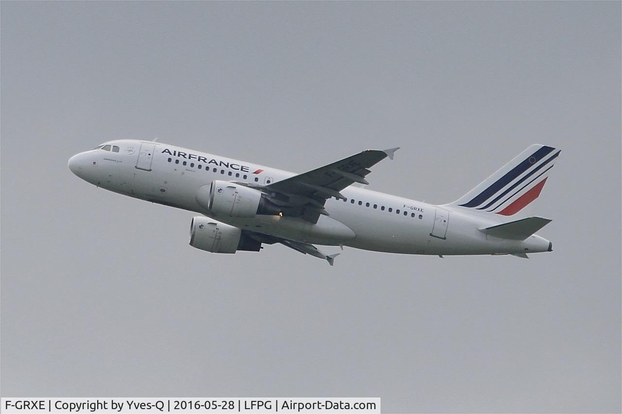 F-GRXE, 2002 Airbus A319-111 C/N 1733, Airbus A319-111, Climbing from rwy 08L, Roissy Charles De Gaulle Airport (LFPG-CDG)
