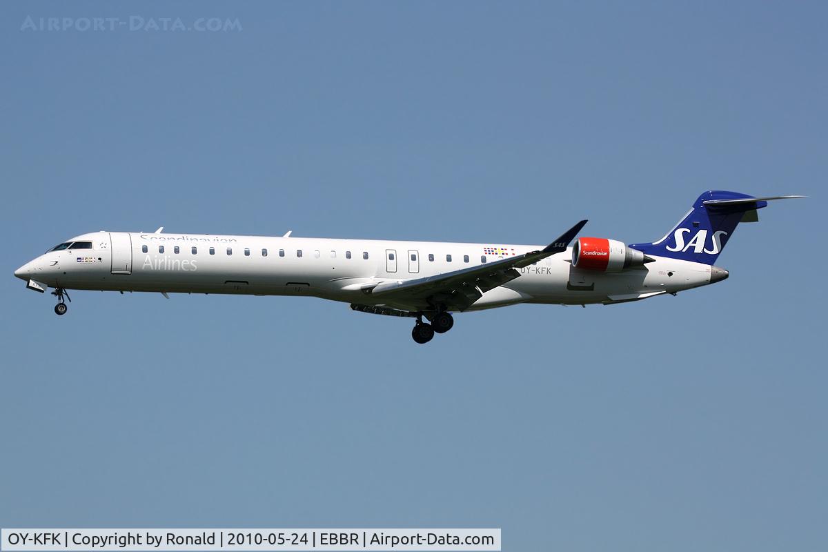 OY-KFK, 2009 Bombardier CRJ-900 (CL-600-2D24) C/N 15244, at bru