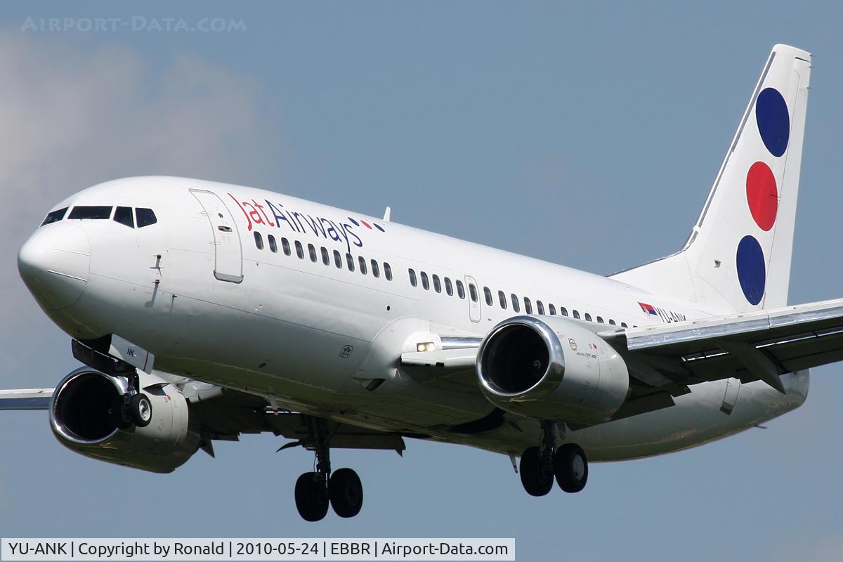 YU-ANK, 1986 Boeing 737-3H9 C/N 23715/1310, at bru