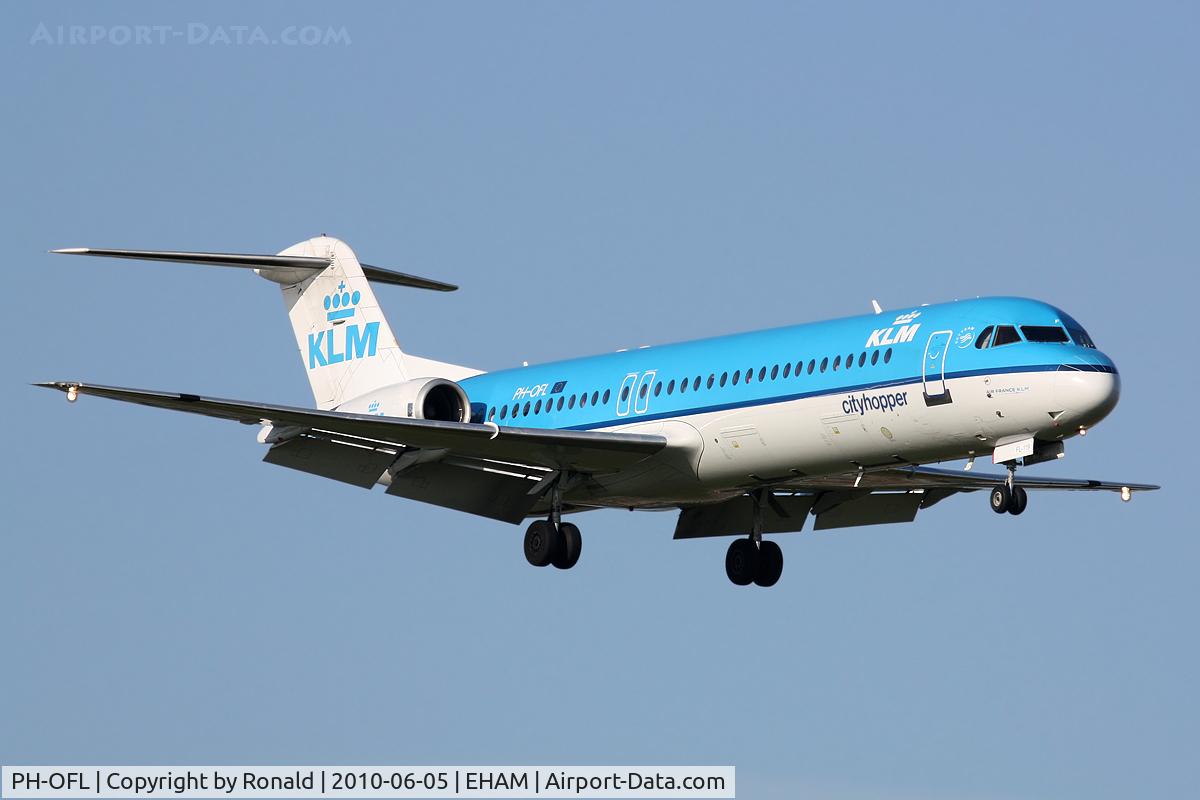 PH-OFL, 1993 Fokker 100 (F-28-0100) C/N 11444, at spl