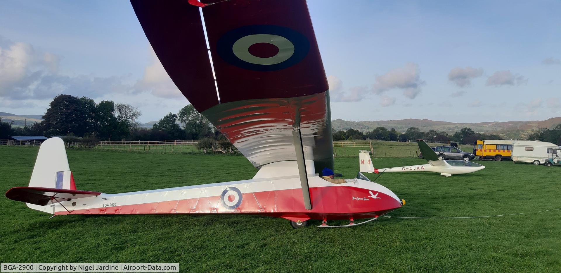 BGA-2900, 1949 Slingsby (Martin Hearn Ltd) T.21B Sedbergh TX.1 C/N 12, Slingsby T21b Sedbergh BGA 2900 ex RAFGSA 237 ERW