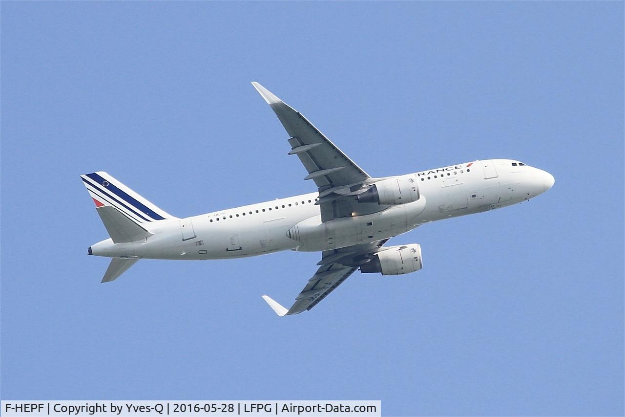F-HEPF, 2013 Airbus A320-214 C/N 5719, Airbus A320-214, Climbing from rwy 06R, Roissy Charles De Gaulle airport (LFPG-CDG)
