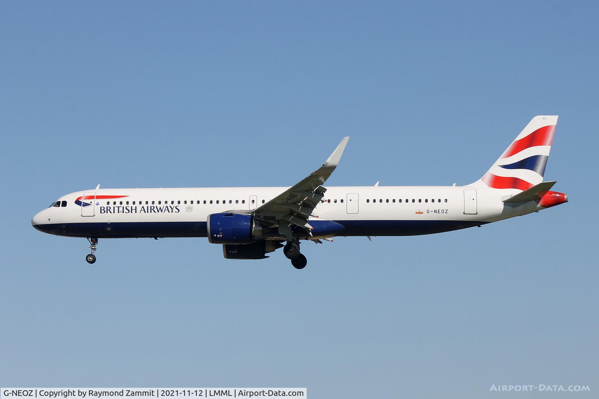 G-NEOZ, 2020 Airbus A321-251NX C/N 9123, A321 G-NEOZ British Airways