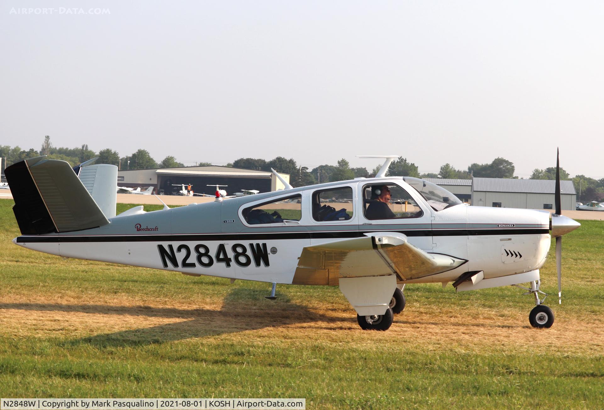 N2848W, 1973 Beech V35B Bonanza C/N D-9492, Beech V35B