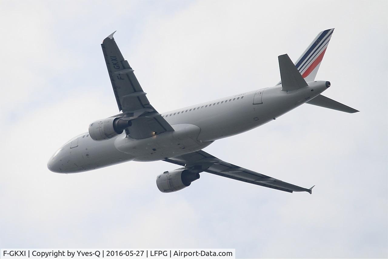 F-GKXI, 2003 Airbus A320-214 C/N 1949, Airbus A320-214, Climbing rwy 27L, Roissy Charles De Gaulle airport (LFPG-CDG)