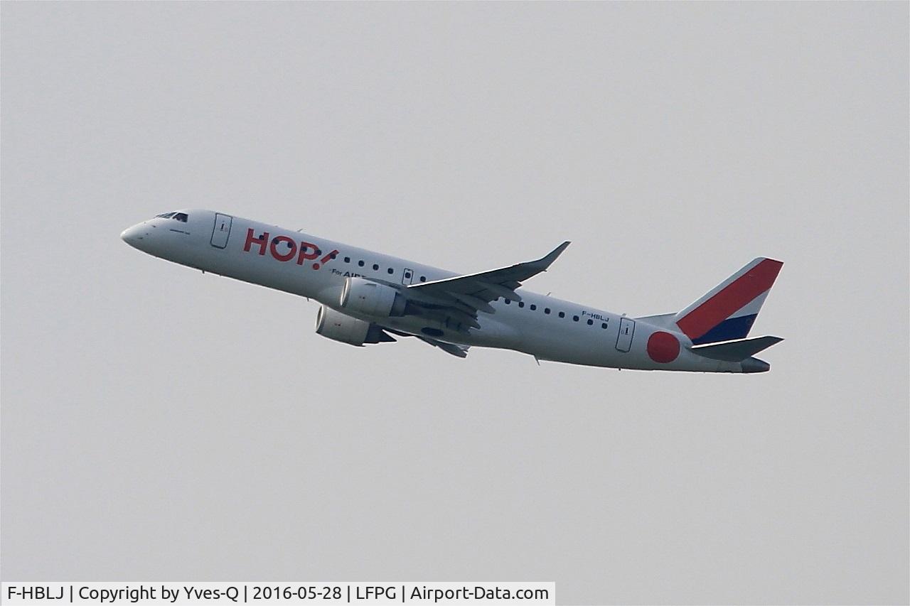 F-HBLJ, 2009 Embraer 190LR (ERJ-190-100LR) C/N 19000133, Embraer 190LR, Climbing from rwy 08L, Roissy Charles De Gaulle airport (LFPG-CDG)