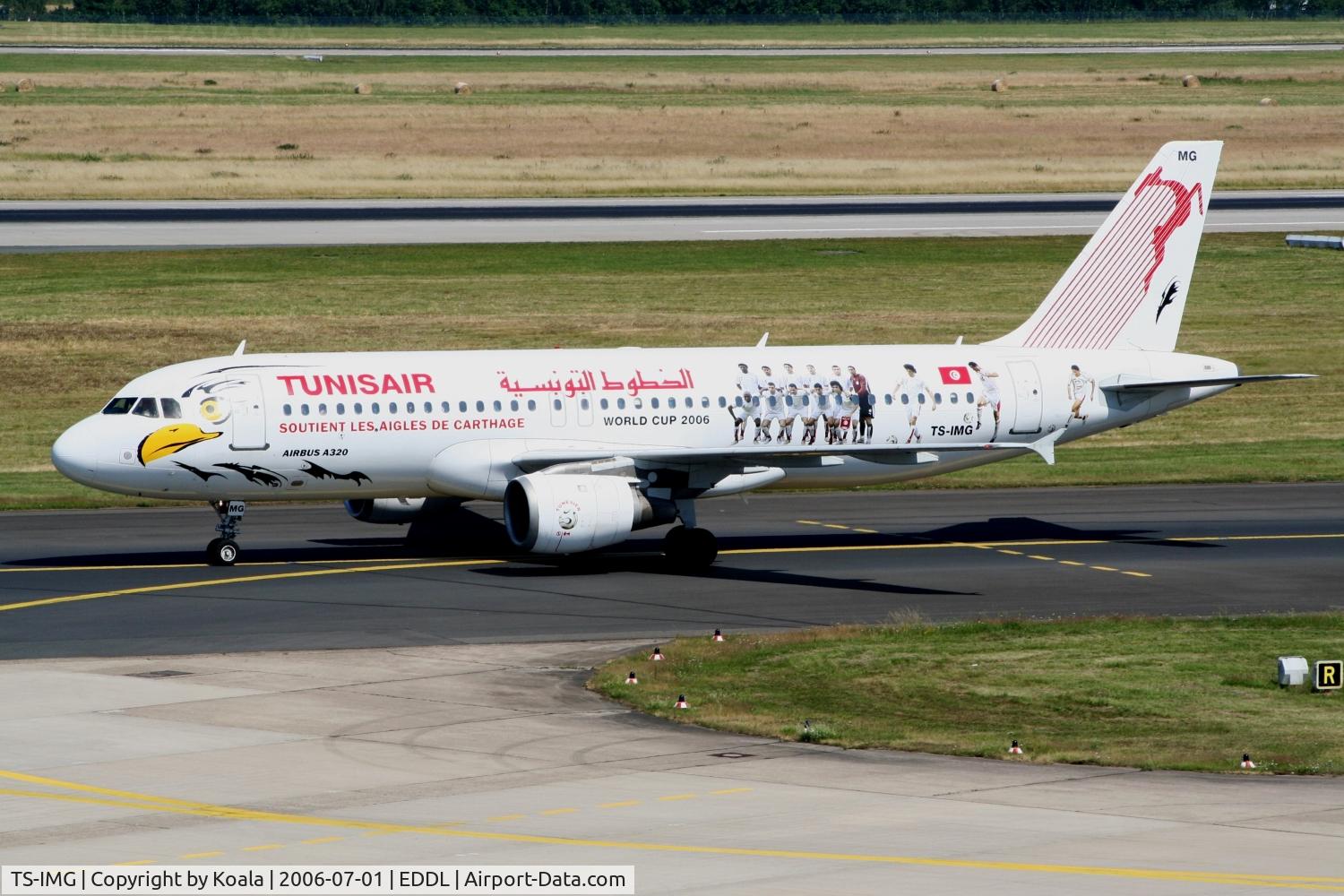 TS-IMG, 1992 Airbus A320-211 C/N 0390, Special livery for Football World Cup 2006.