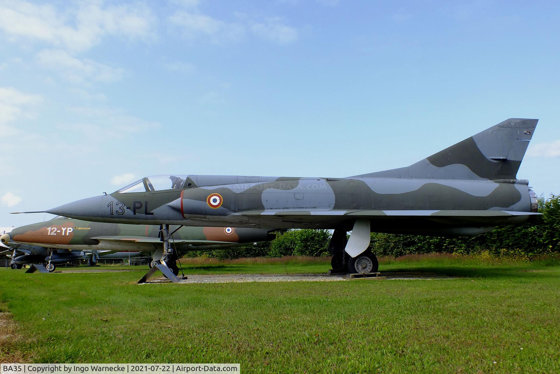 BA35, SABCA Mirage 5BA C/N 35, Dassault (SABCA) Mirage 5BA displayed as french 13-PL, at the Flugausstellung P. Junior, Hermeskeil