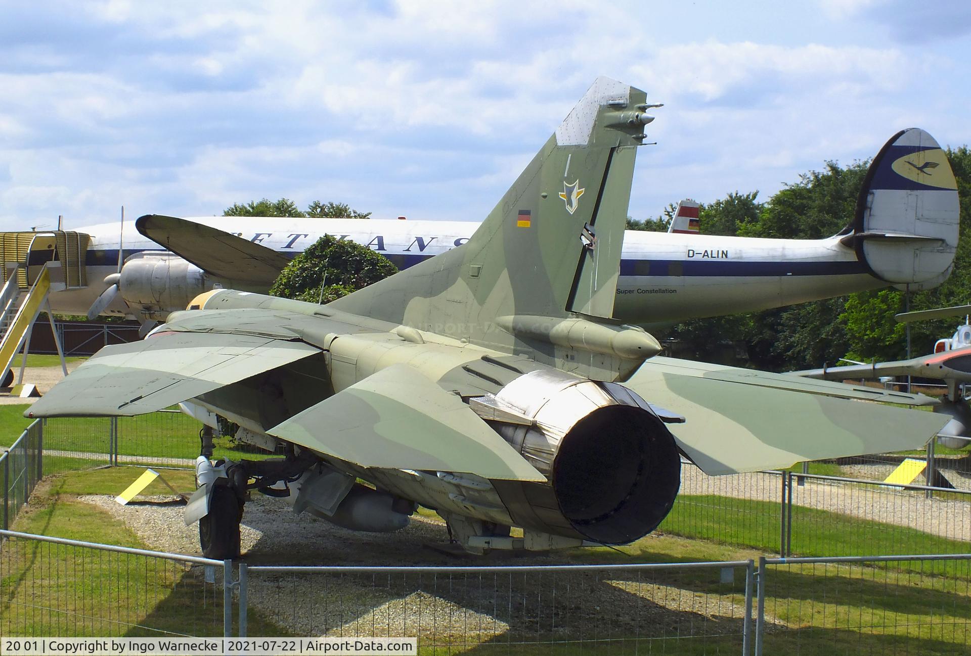 20 01, Mikoyan-Gurevich MiG-23MF C/N 390213095, Mikoyan i Gurevich MiG-23MF FLOGGER-B, at the Flugausstellung P. Junior, Hermeskeil