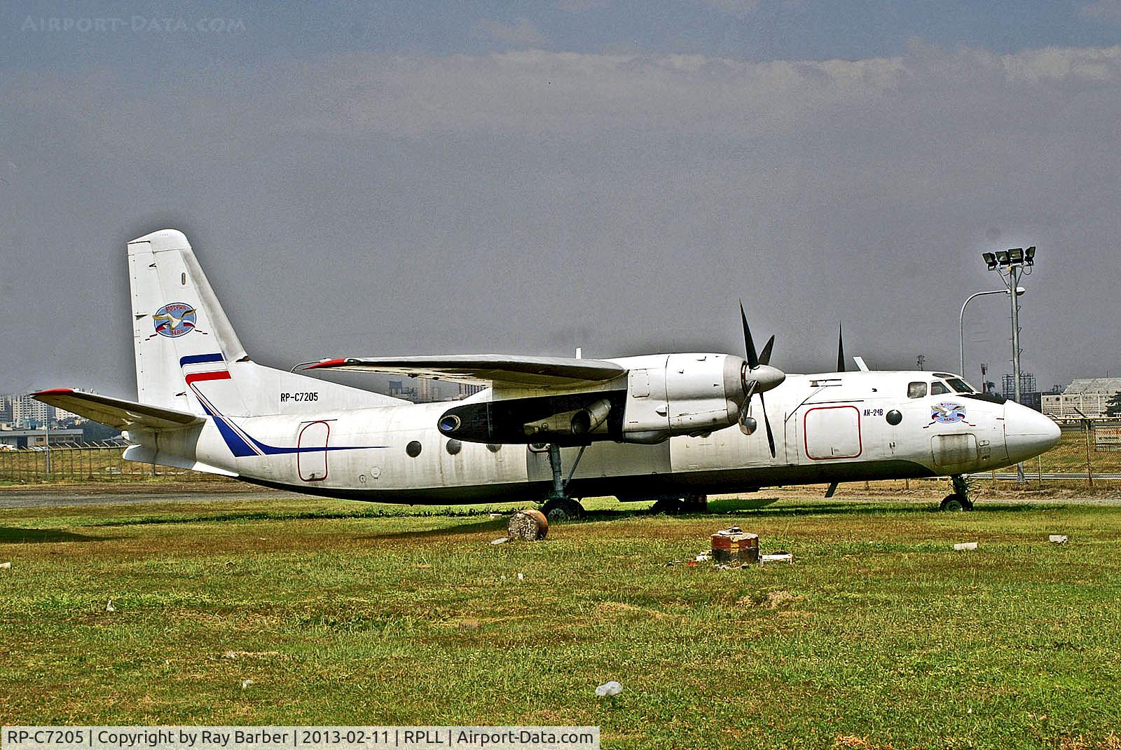RP-C7205, 1967 Antonov An-24B C/N 77303809, RP-C7205   Antonov An-24B [77303809] (Mosphil Aero) Manila-Ninoy Aquino Int'l~RP 11/02/2013