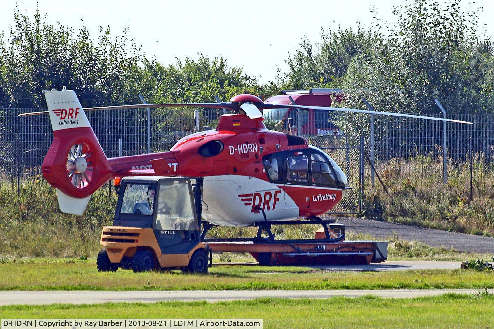 D-HDRN, Eurocopter EC-135P-2+ C/N 0639, D-HDRN   Eurocopter EC.135T2+ [0639] (DRF Luftrettung) Mannheim City~D 21/08/2013