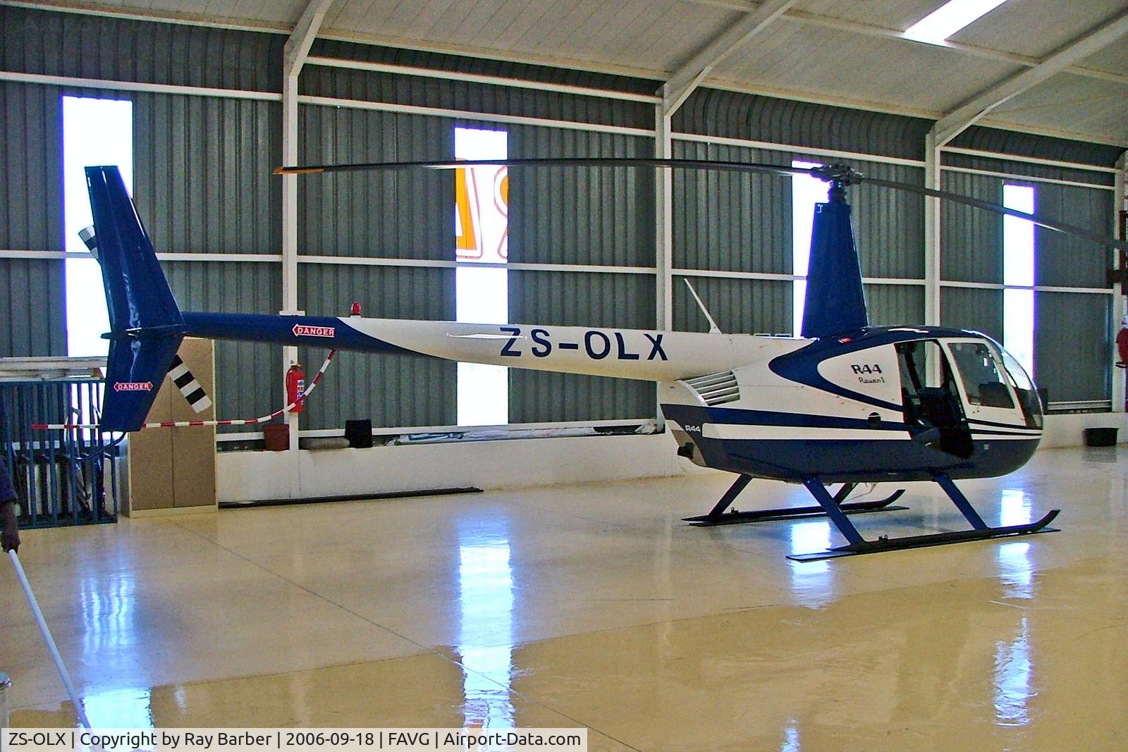ZS-OLX, 2006 Robinson R-44 Raven I C/N 1615, ZS-OLX   Robinson R-44 Raven I [1615] Durban-Virginia~ZS 18/09/2006